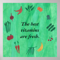 Les meilleures vitamines sont des affiches de légu