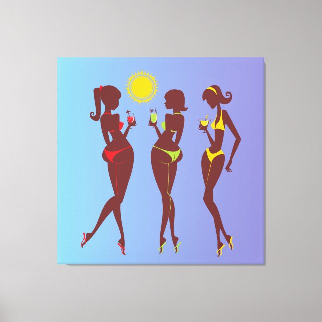 Les meilleurs amis en toile enveloppée de Bikinis (Recto)