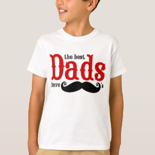 Les meilleurs papas ont le T-shirt de moustaches