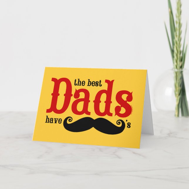 Les Meilleurs Pères Ont Une Carte Moustaches (Devant)