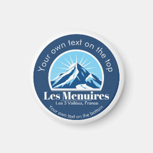 Les Menuires 3 Vallées Frankreich Skiort Souvenir Magnet
