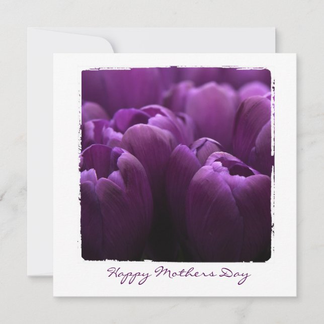 Les mères photographie de fleurs cartes plates (Devant)