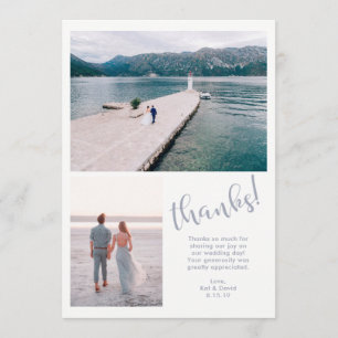 Les mers tranquilles Deux Mariage photo Merci