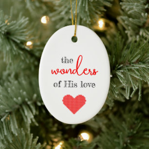 Les Merveilles de son ornement de Noël d'amour