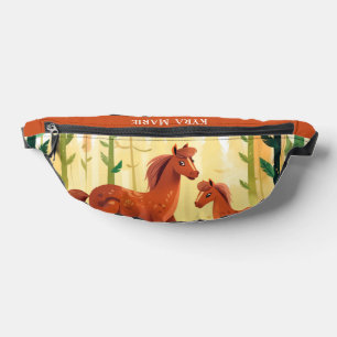 Les mignons enfants cheval amoureux ajouter le nom