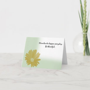 Les Miracles se produisent tous les jours Carte de