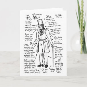 Les Misérables Liebe: 1832 Fashion Cheat Sheet Car Karte