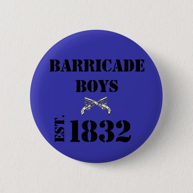 Les Misérables Liebe: Barrikaden-Jungen-Knopf Button (Vorderseite)