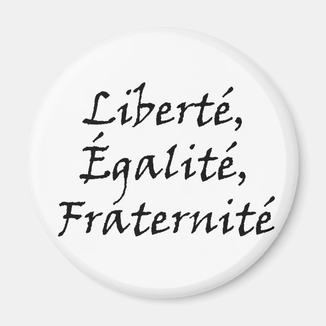 Les Misérables Liebe: Liberté, Égalité, Fraternité Magnet (Vorne)