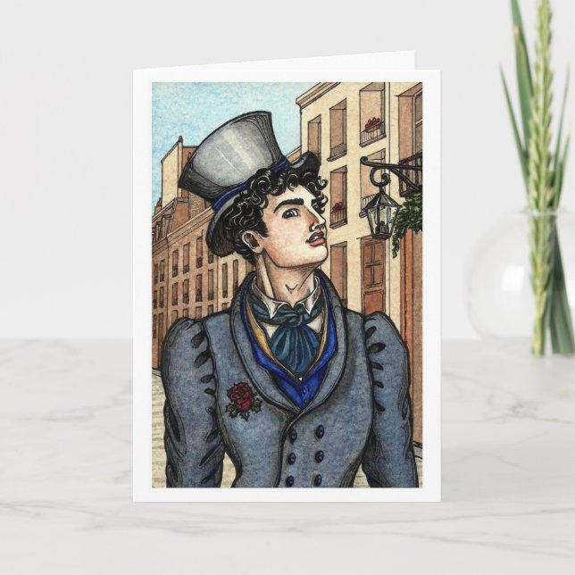 Les Misérables Liebe: Montparnasse Note Card Karte (Vorderseite)