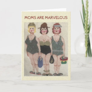 LES MOMS SONT UNE MAGNIFIQUE Carte de fête des mèr