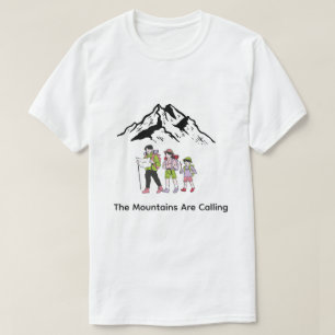 Les montagnes appellent T-Shirt de randonnée Mon