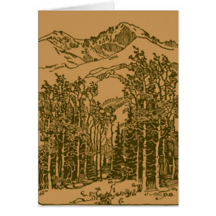 Les montagnes de Sepia et la forêt