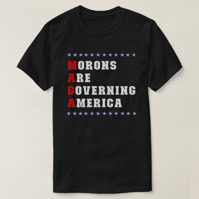 Les Morons dirigent le T-shirt anti-Trump (Design devant)