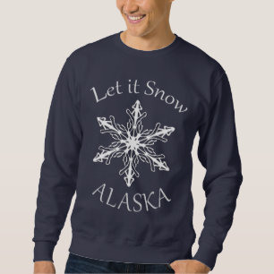 Les neiges de l'Alaska Mens Navy Blue Sweatshirt