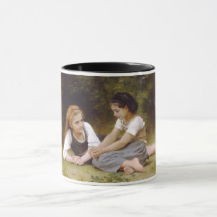 Les Noisettes: Junge Mädchen beim Sammeln von Hase Tasse