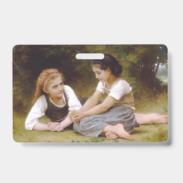 Les Noisettes: Junge Mädchen sammeln Haselnüsse Ausweis (Front)