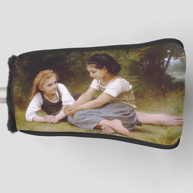 Les Noisettes: Junge Mädchen sammeln Haselnüsse Golf Headcover (Vorderseite)