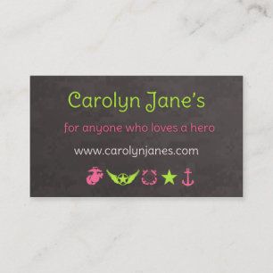 Les nouveaux cartes de visite de Carolyn