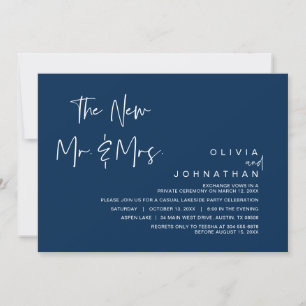 Les nouveaux M. et Mme, Invitation de mariage en f