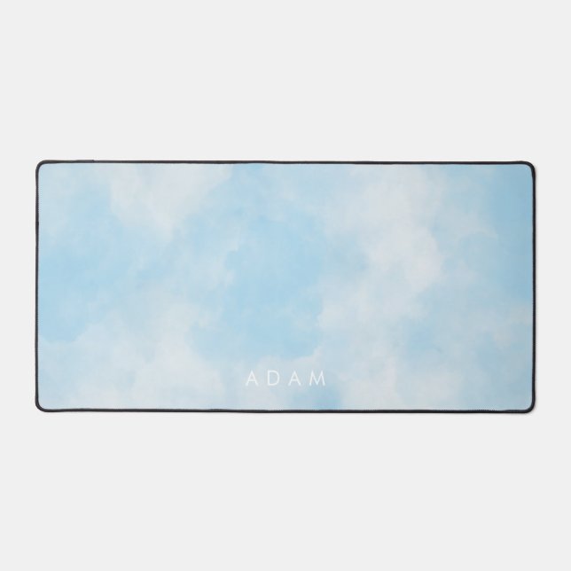 Les nuages Abstraits Pastel Blue Sky Personnalisen (Recto)