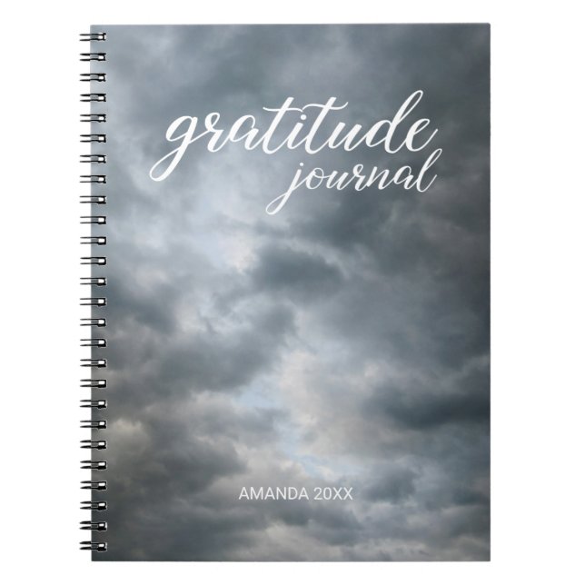 Les nuages de tempête du Journal de Gratitude romp (Devant)