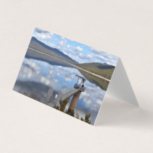 Les nuages du lac Bellfield sur la carte de voeux