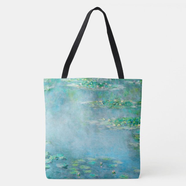 Les Nympheas Water Lilies Impressionismus Kunst Tasche (Vorderseite)