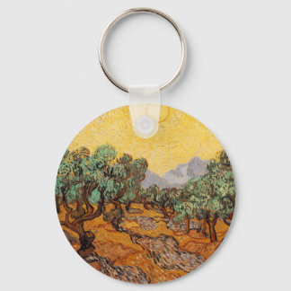 Les oliviers de Vincent Van Gogh (Oliven-Bäume) Schlüsselanhänger