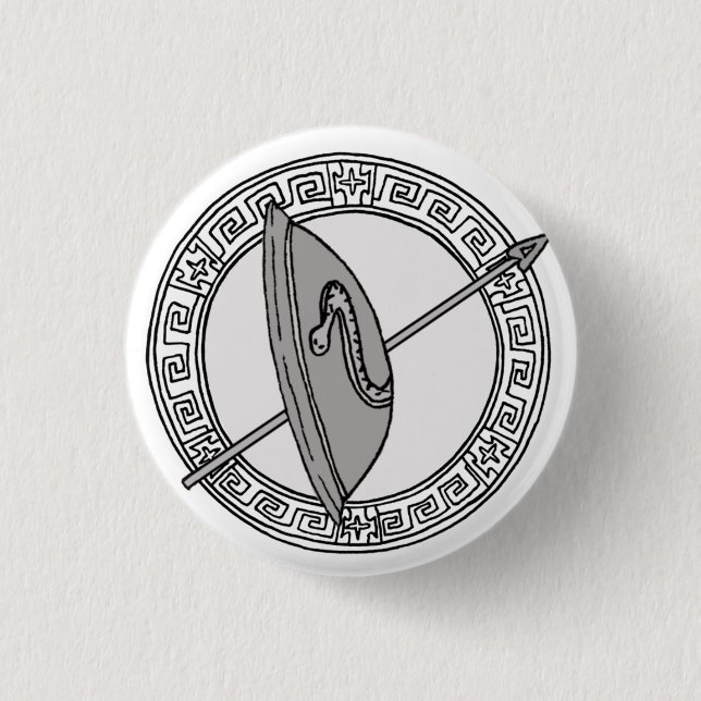 Les Olympiens ! Symbole Ares / Mars badge (Devant)