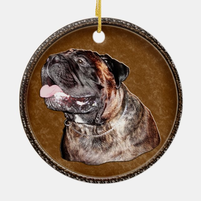 Les ornements de Bullmastiff se dirigent vers des (Dos)