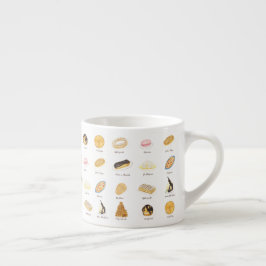 Les Pâtisserie Françaises Aquarell Espressotasse