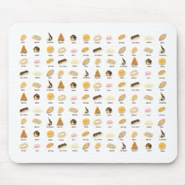 Les Pâtisserie Françaises Aquarell Mousepad