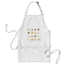 Les Pâtisserie Françaises Aquarell Schürze