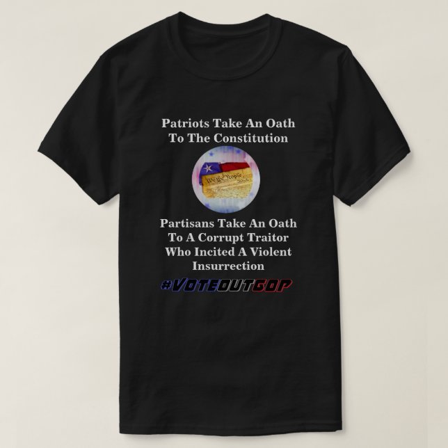 Les Patriotes Prêtent Serment Au T-shirt De La Con (Design devant)