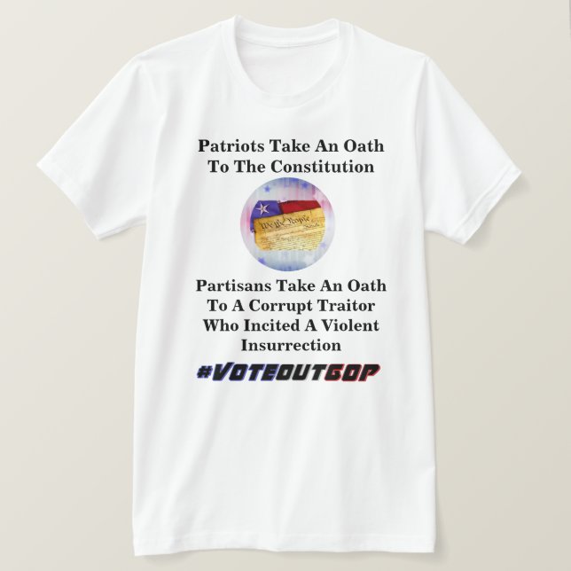 Les Patriotes Prêtent Serment Au T-shirt De La Con (Design devant)