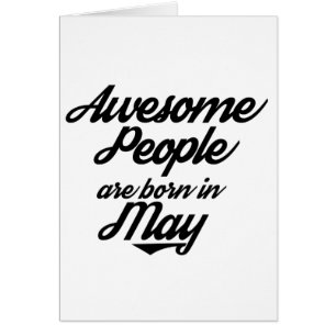 Les personnes impressionnantes sont nées en mai