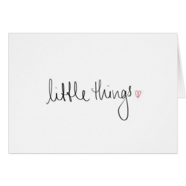 "LES PETITES CHOSES ME RAPPELLENT DE VOUS* TOUTES  (Devant horizontal)