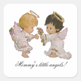 Les petits anges de maman ! Autocollant