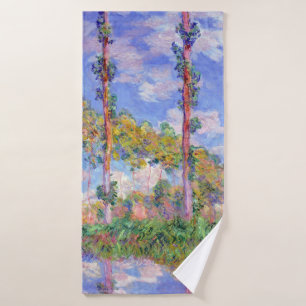 Les peupliers au soleil, Monet