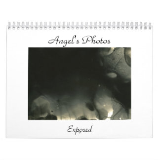 Les photos de l'ange, calendrier exposé (noir et