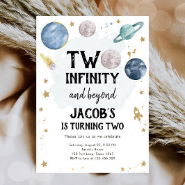 Les planètes spatiales Boy Invitation de deuxième 