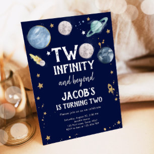 Les planètes spatiales Boy Invitation de deuxième 