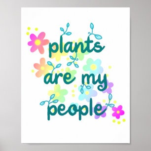 Les plantes sont mon peuple Arc-en-ciel Poster