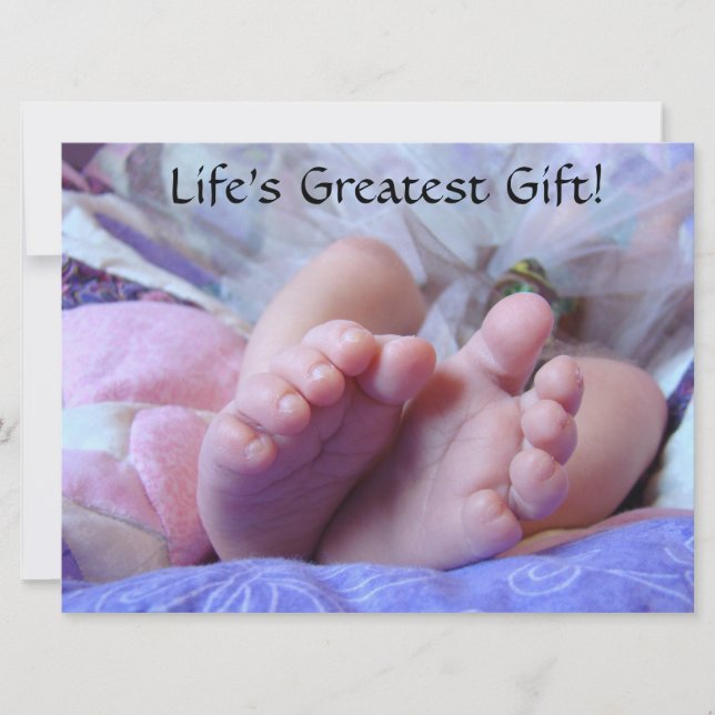 Les plus grandes invitations de douche de bébé du (Devant)