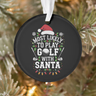 Les Plus Probables De Jouer Au Golf Avec Père Noël
