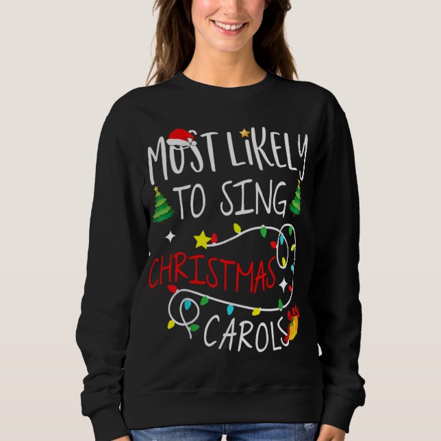 les plus susceptibles de t-shirts de noël à chante (Devant)