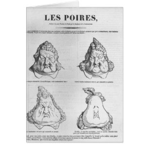Les Poires, Karikatur von König Louis-Philippe