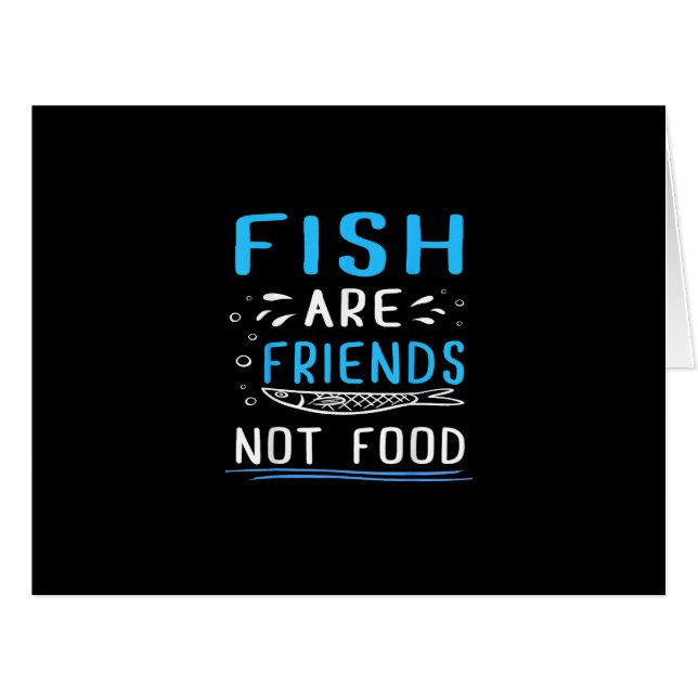 Les poissons ne sont pas de la nourriture TShirt p (Devant horizontal)