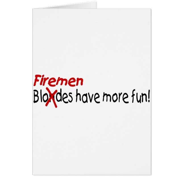 Les pompiers ont plus d'amusement (Devant)